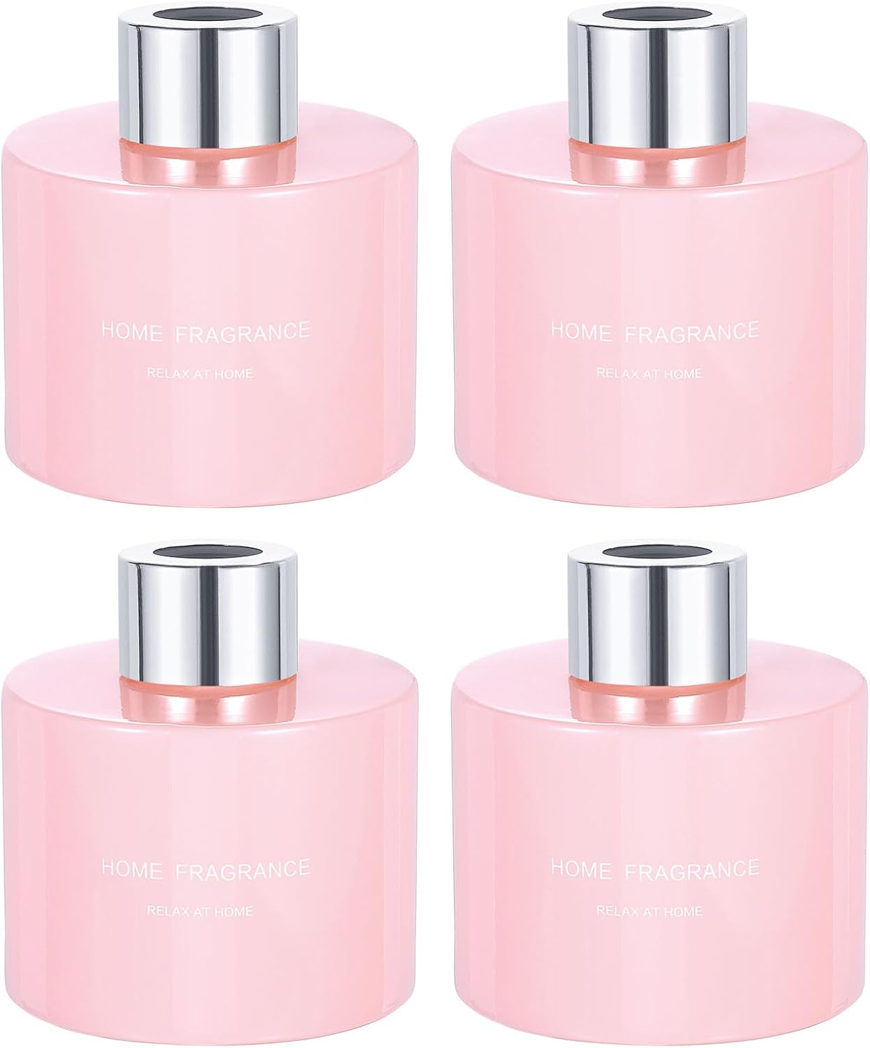 HARFINGTON 4Pcs Glass Diffuser Bottle Set
