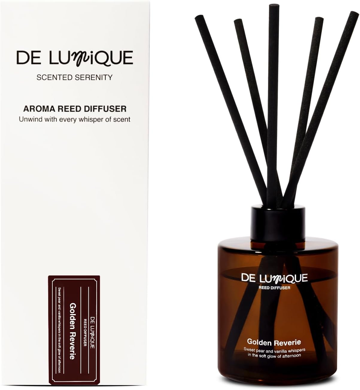 Golden Reverie Reed Diffuser 150ml Vanilla Pear Scent