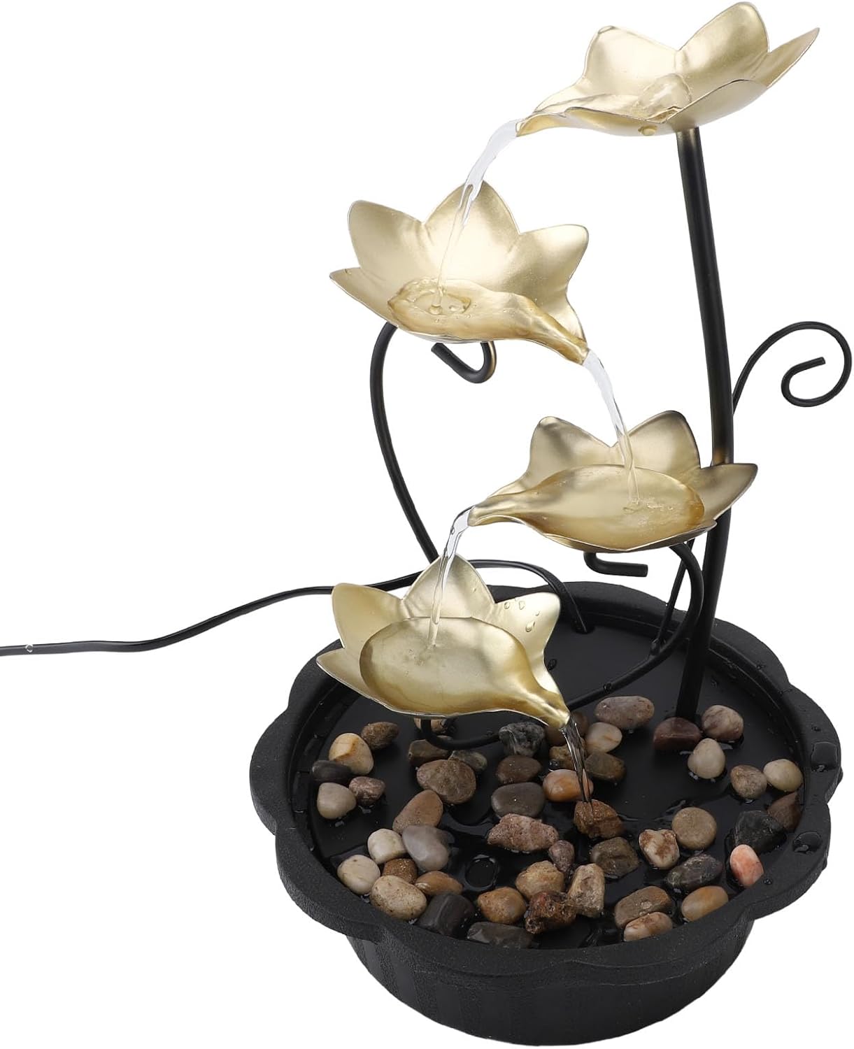 Adjustable Water Tabletop Fountain with LED Light