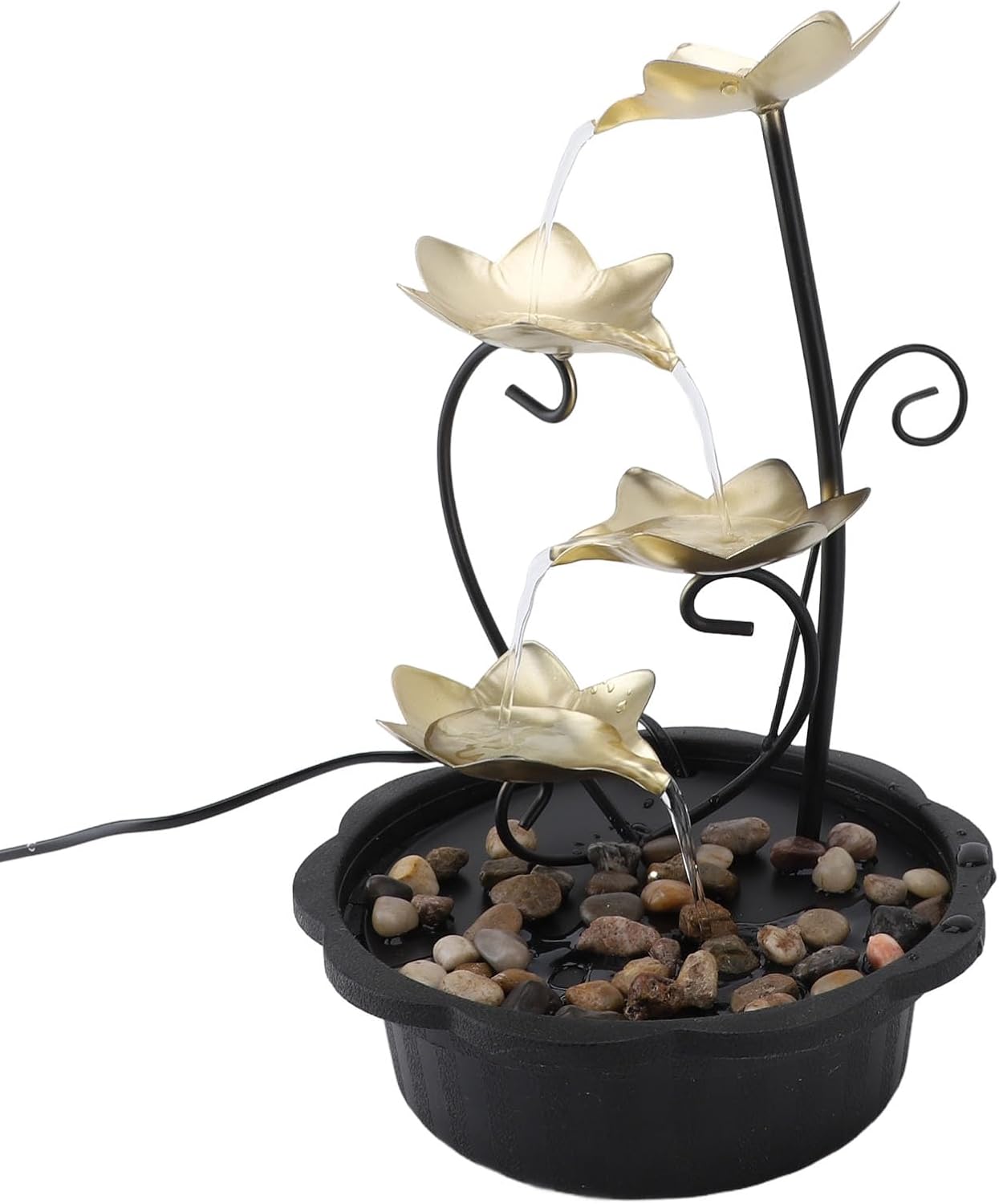 Adjustable Water Tabletop Fountain with LED Light