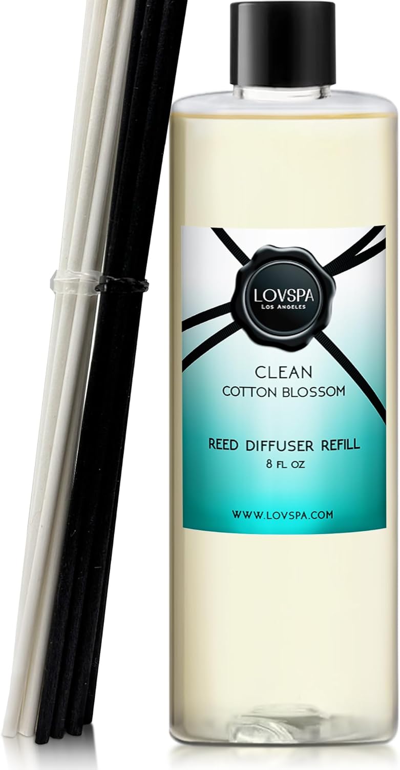 LOVSPA 8oz Reed Diffuser Oil Refill with 2 Sets Sticks