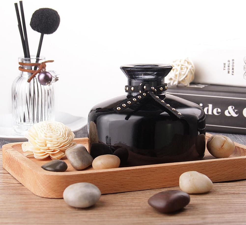 VASANA 200 ml Empty Glass Diffuser Bottle Black