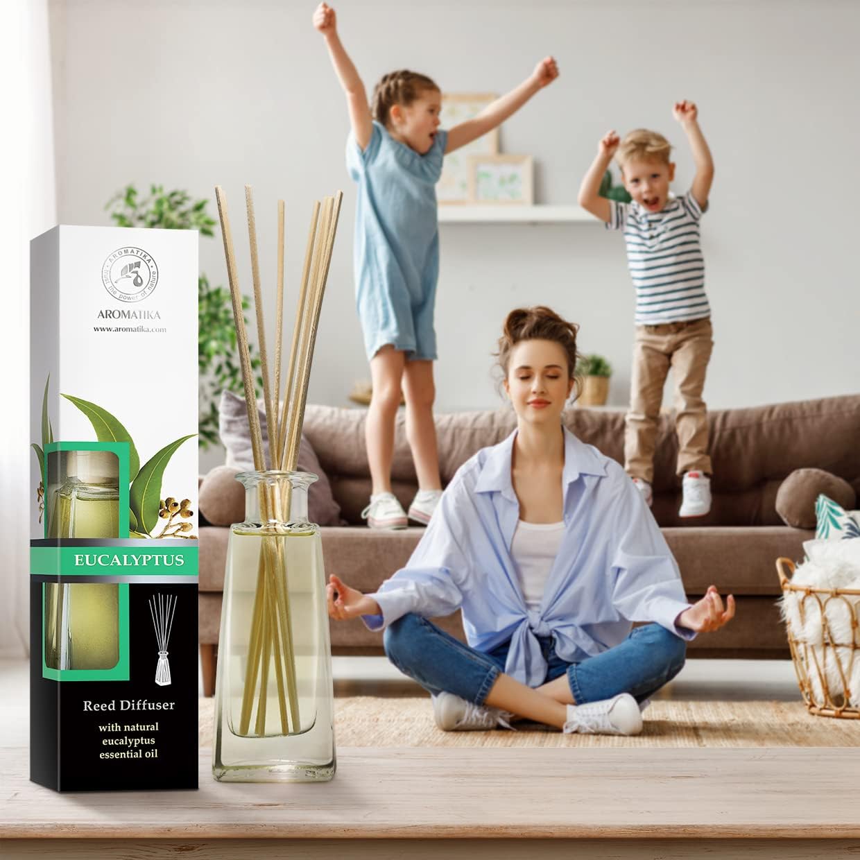 Eucalyptus Reed Diffuser 34 Fl Oz for Home Fragrance