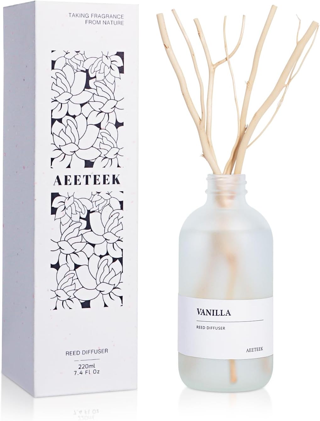 Vanilla Reed Diffuser Set with Willow Branches