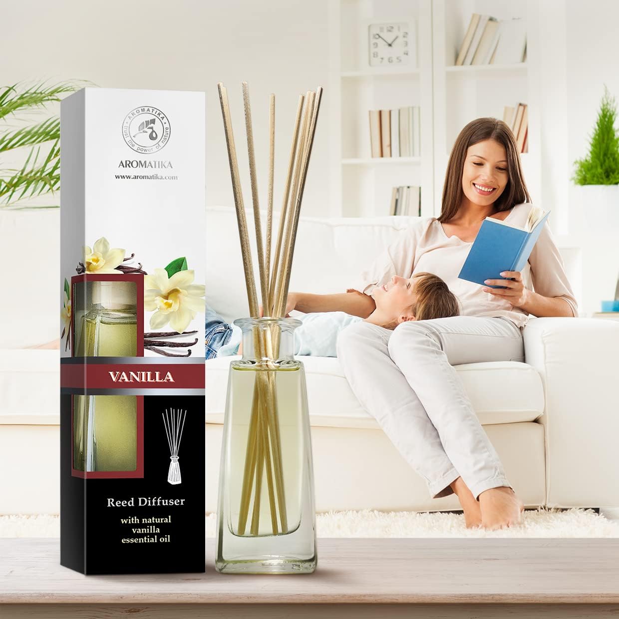 Reed Diffuser Monoi de Tahiti Vanilla Set