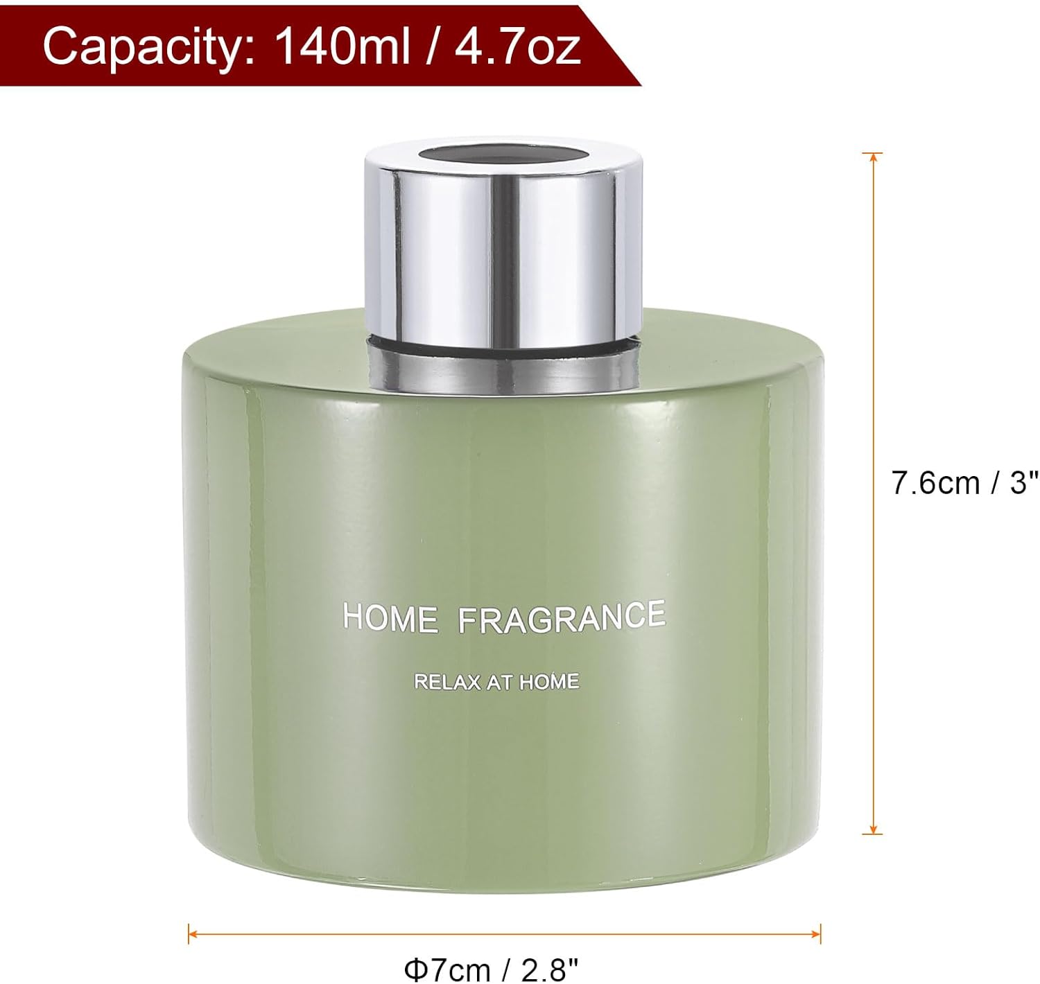 HARFINGTON 4pcs Glass Diffuser Bottle Set 140ml
