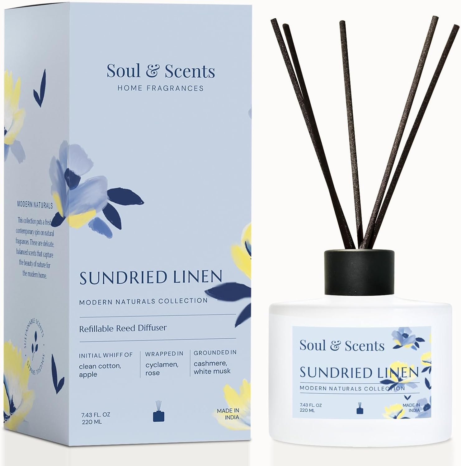 Soul Scents Reed Diffuser Set Sundried Linen