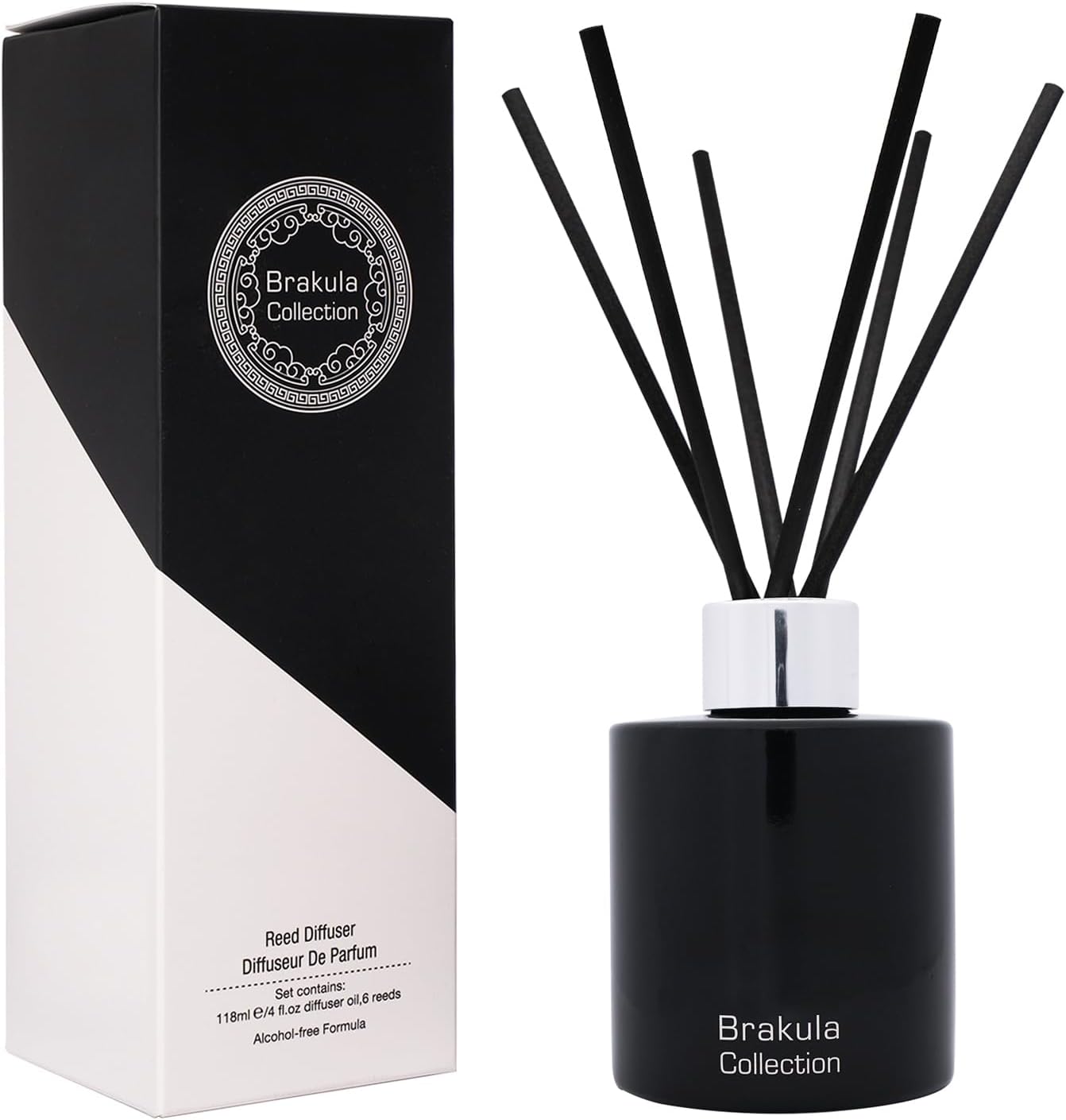 Brakula Reed Diffuser Set - Mango Scented 4 Fl Oz 6 Sticks