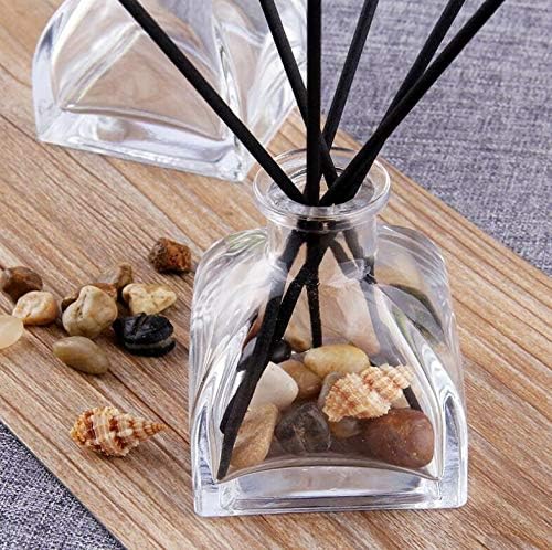 Square Glass Diffuser Bottles 24 Inch 50ml Essential Oil Diffuser Sets