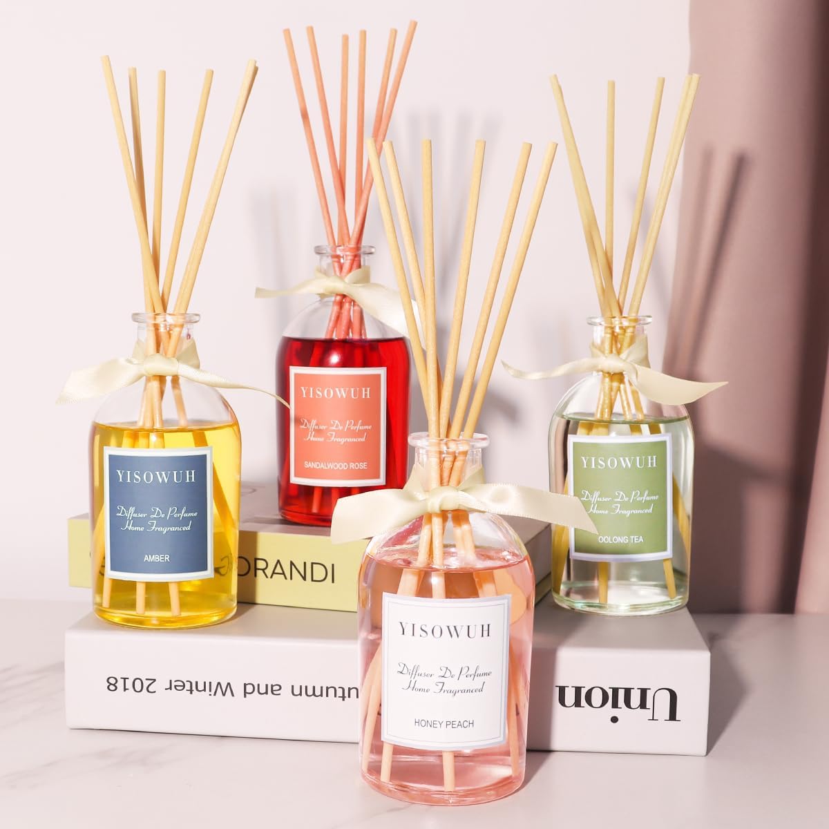 Amber Fruity Reed Diffuser Set - 250ml with 8 Sticks
