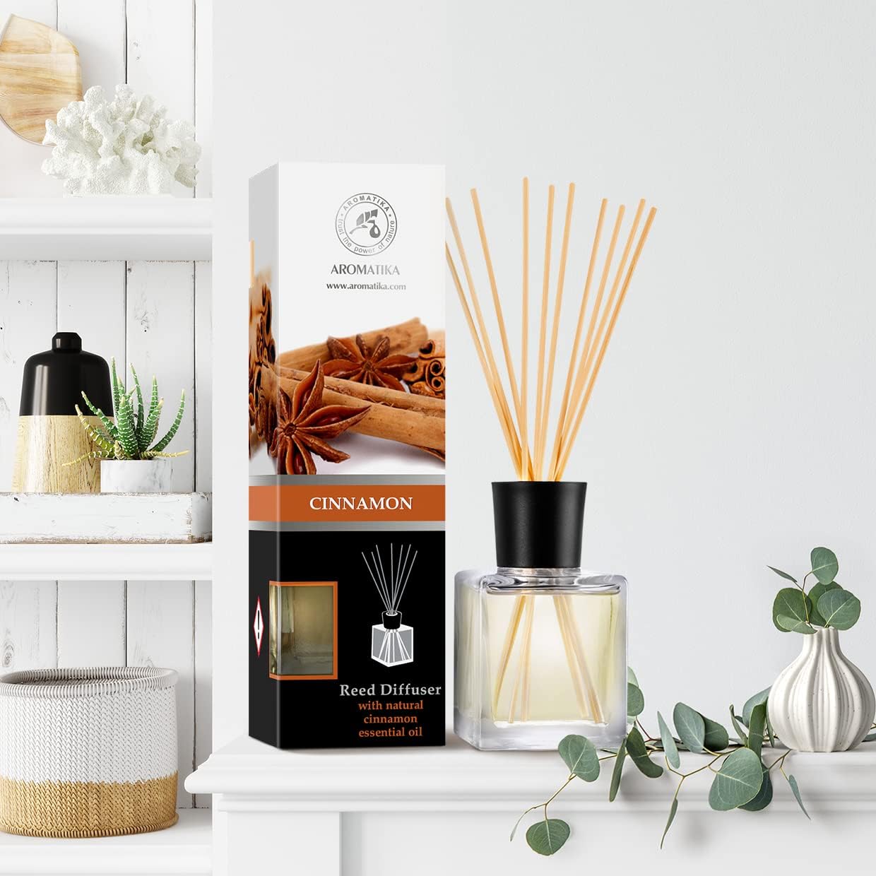 Cinnamon Reed Diffuser 68 Fl Oz - Natural Room Fragrance