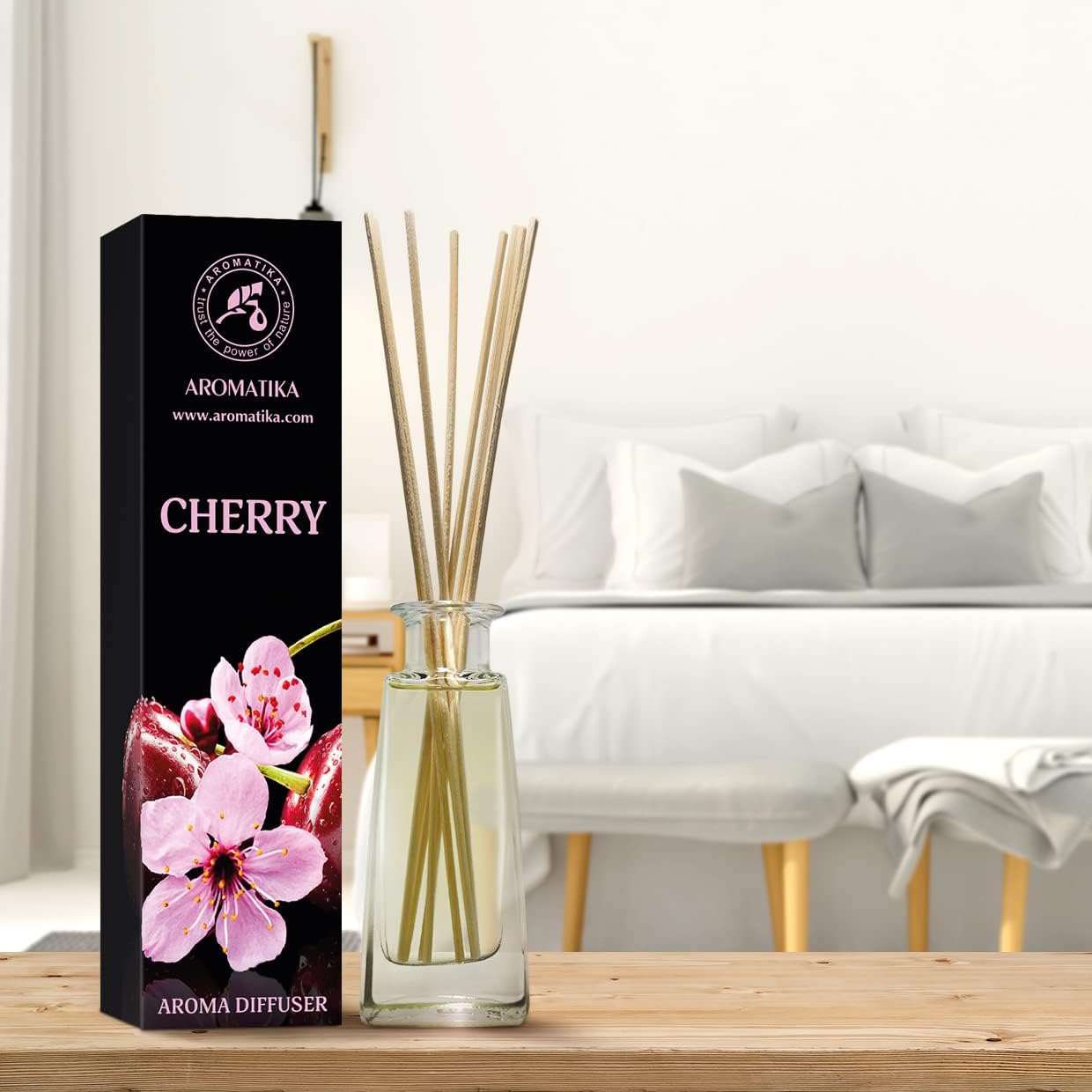 Cherry Aroma Diffuser 34 Fl Oz - Reed Diffuser Set