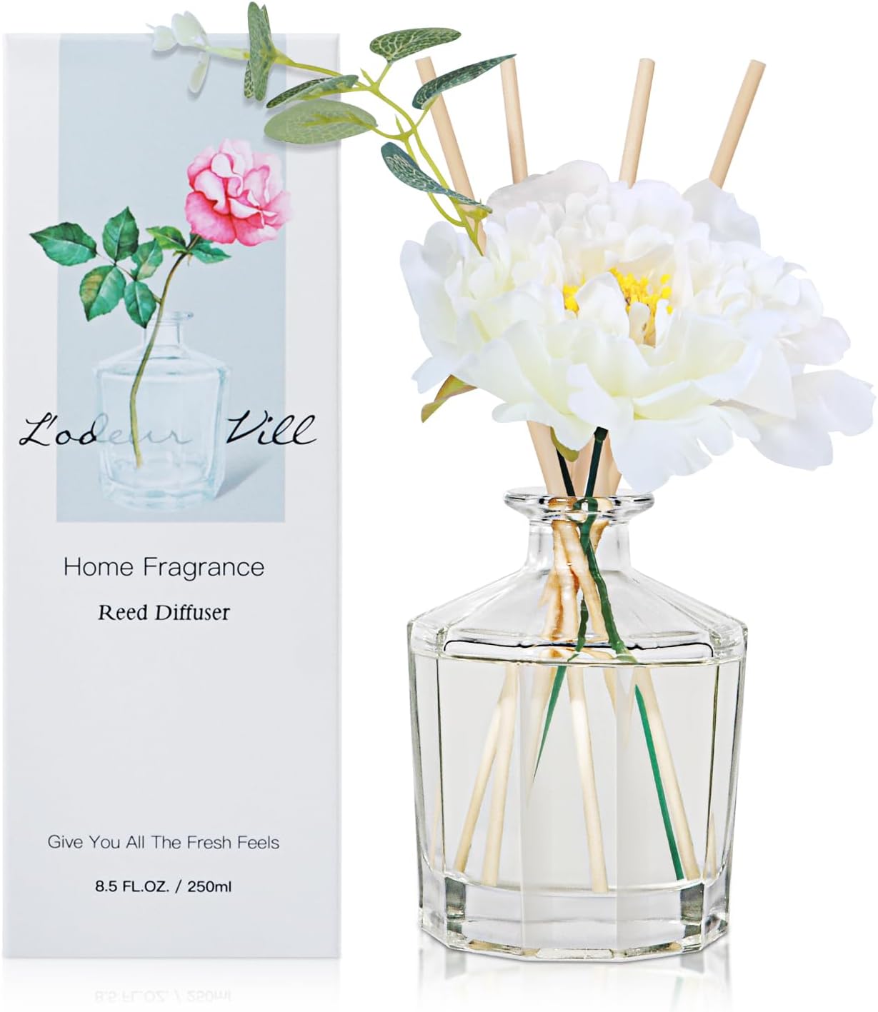 Lodeur Vill Juicy Lemon Reed Diffuser Set