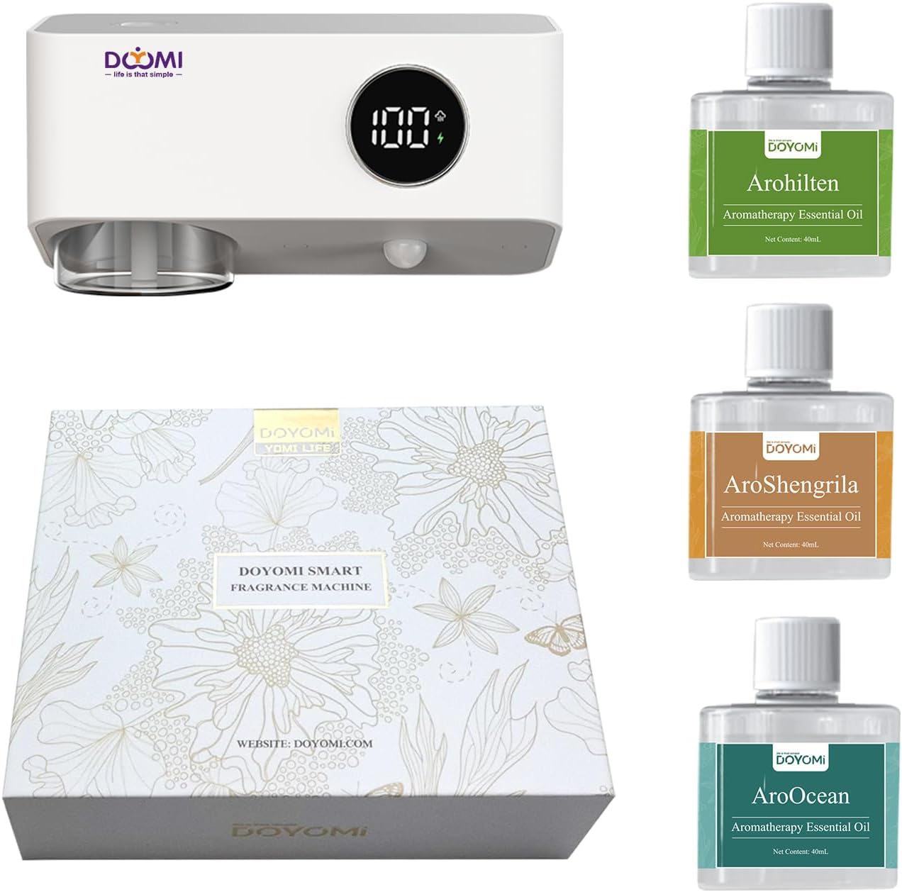 DOYOMI Essential Oil Diffuser with Night Light and 3 Modes