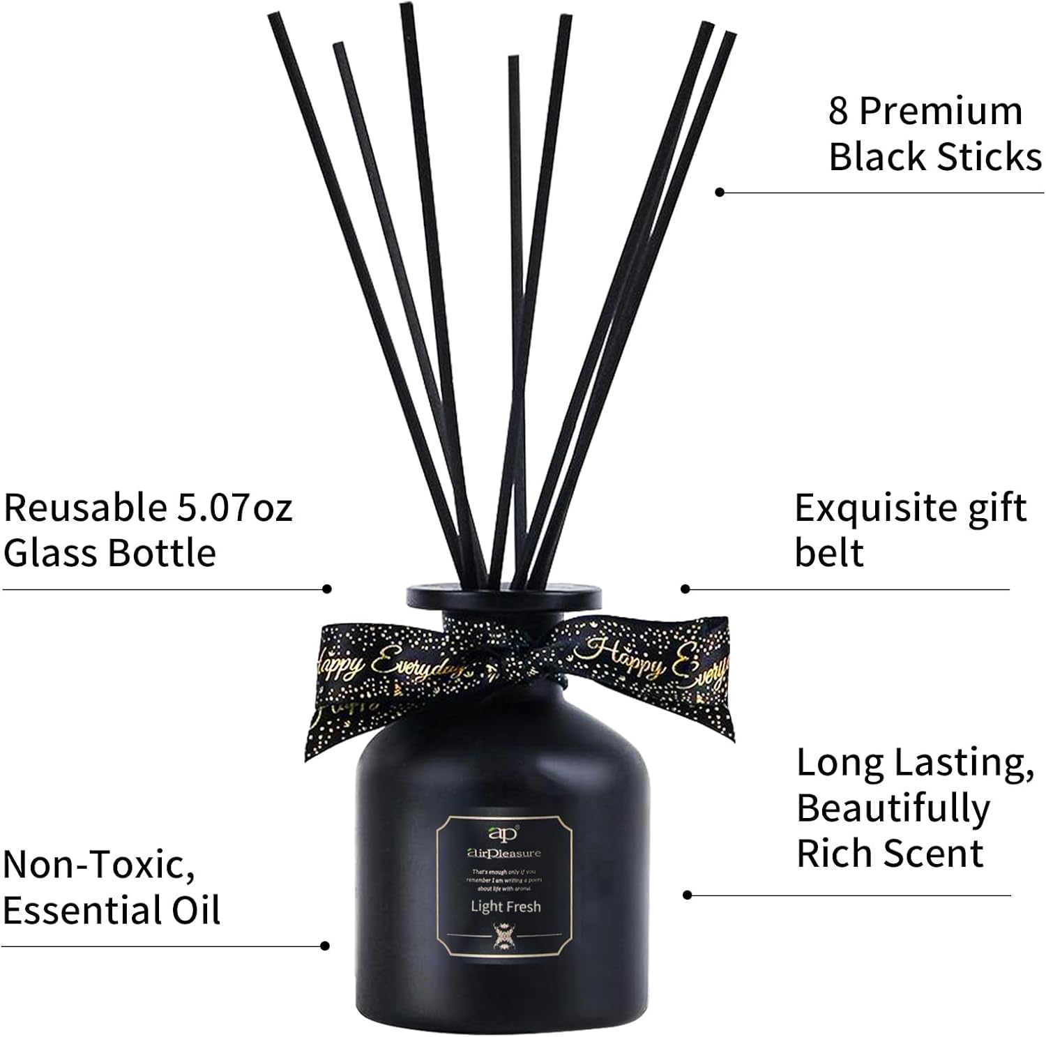 Freesia Reed Diffuser Set with 8 Scent Sticks