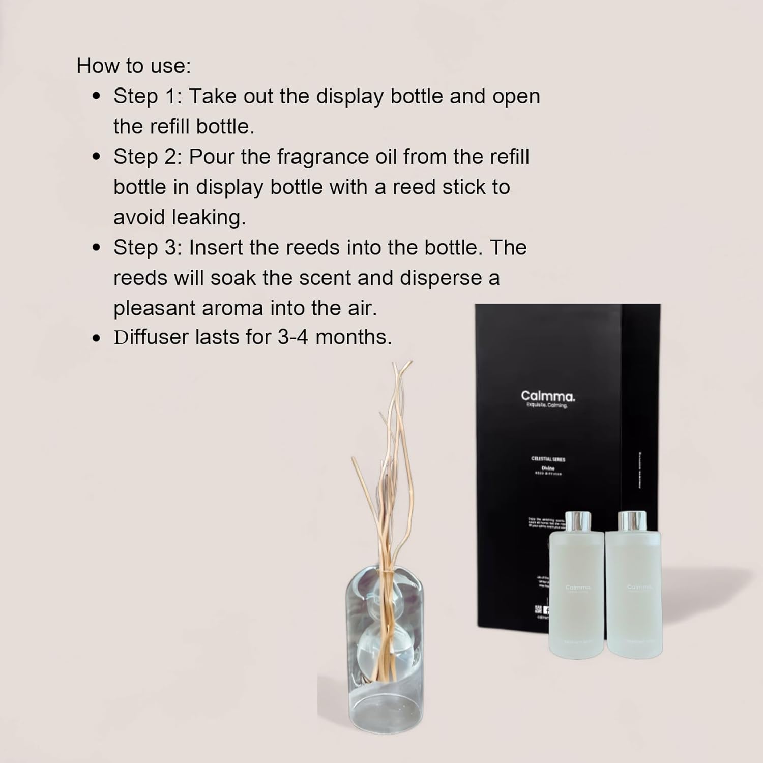 Aroma Scented Oil Diffuser Set with Refills and Sticks