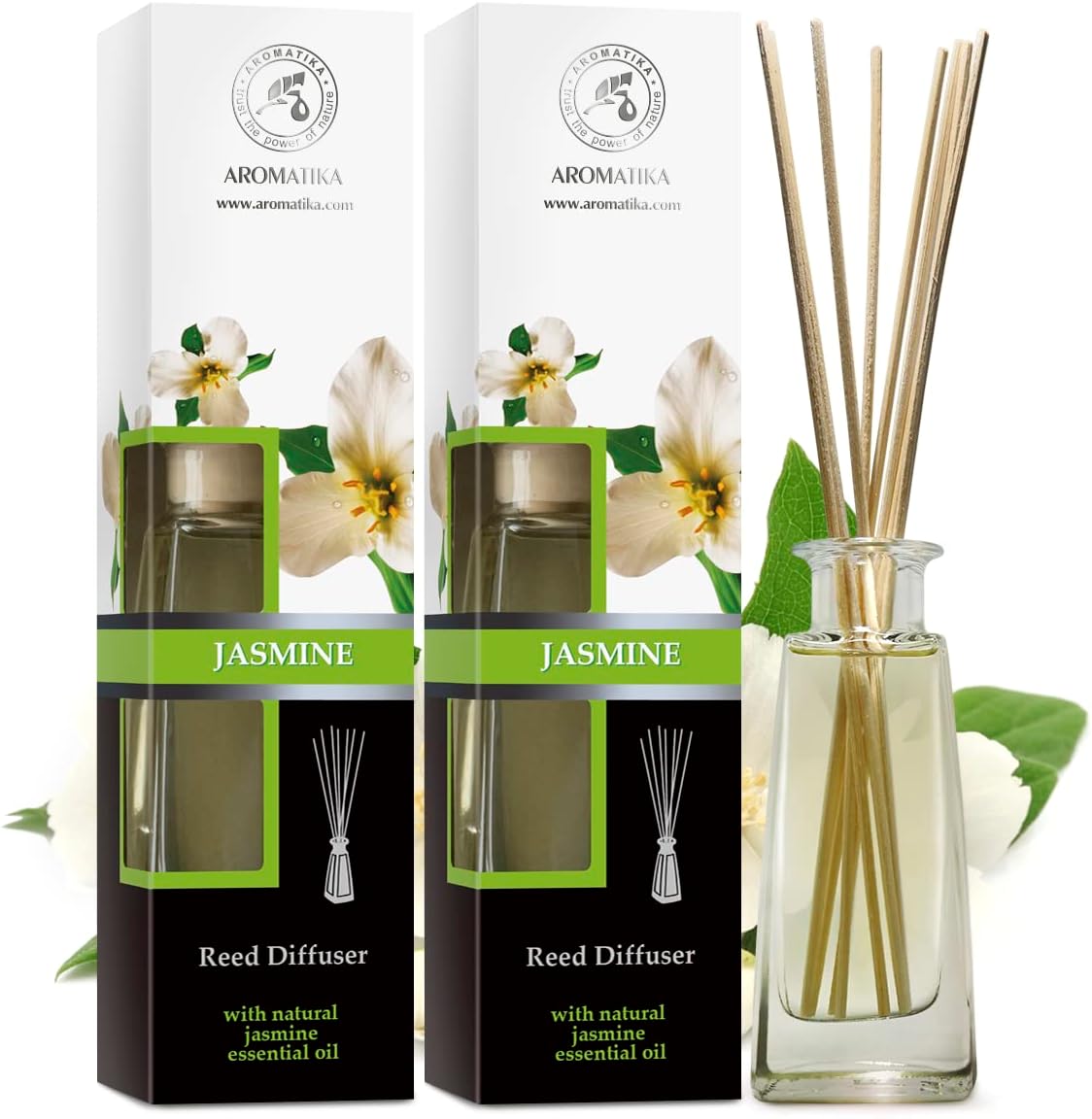 Jasmine Reed Diffuser Set 2 - 100ml Natural Scent