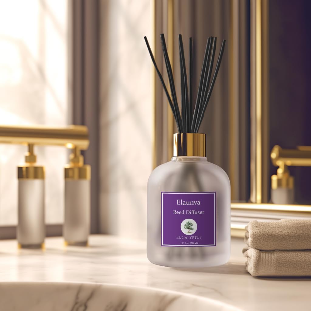 Eucalyptus Reed Diffuser Set with 8 Sticks