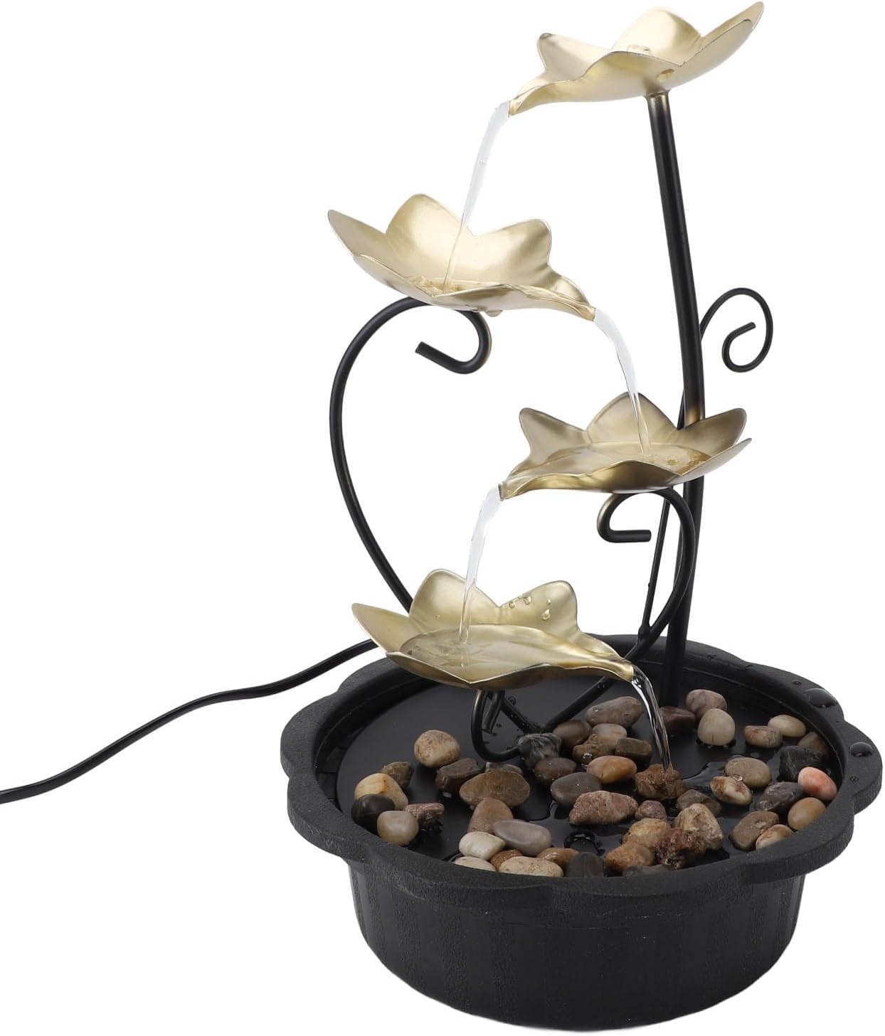 Adjustable Water Tabletop Fountain with LED Light