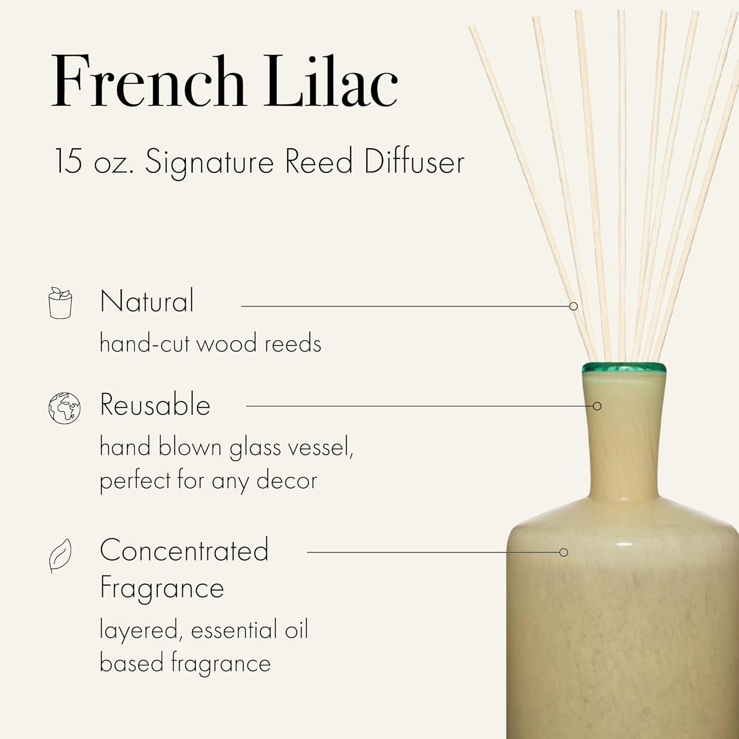 LAFCO New York Signature Reed Diffuser French Lilac 15 oz