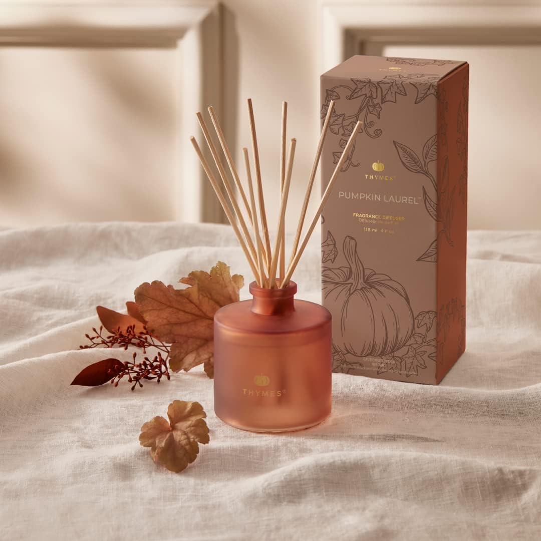 Thymes Petite Oil Reed Diffuser Set - Burnt Orange Fall Fragrance