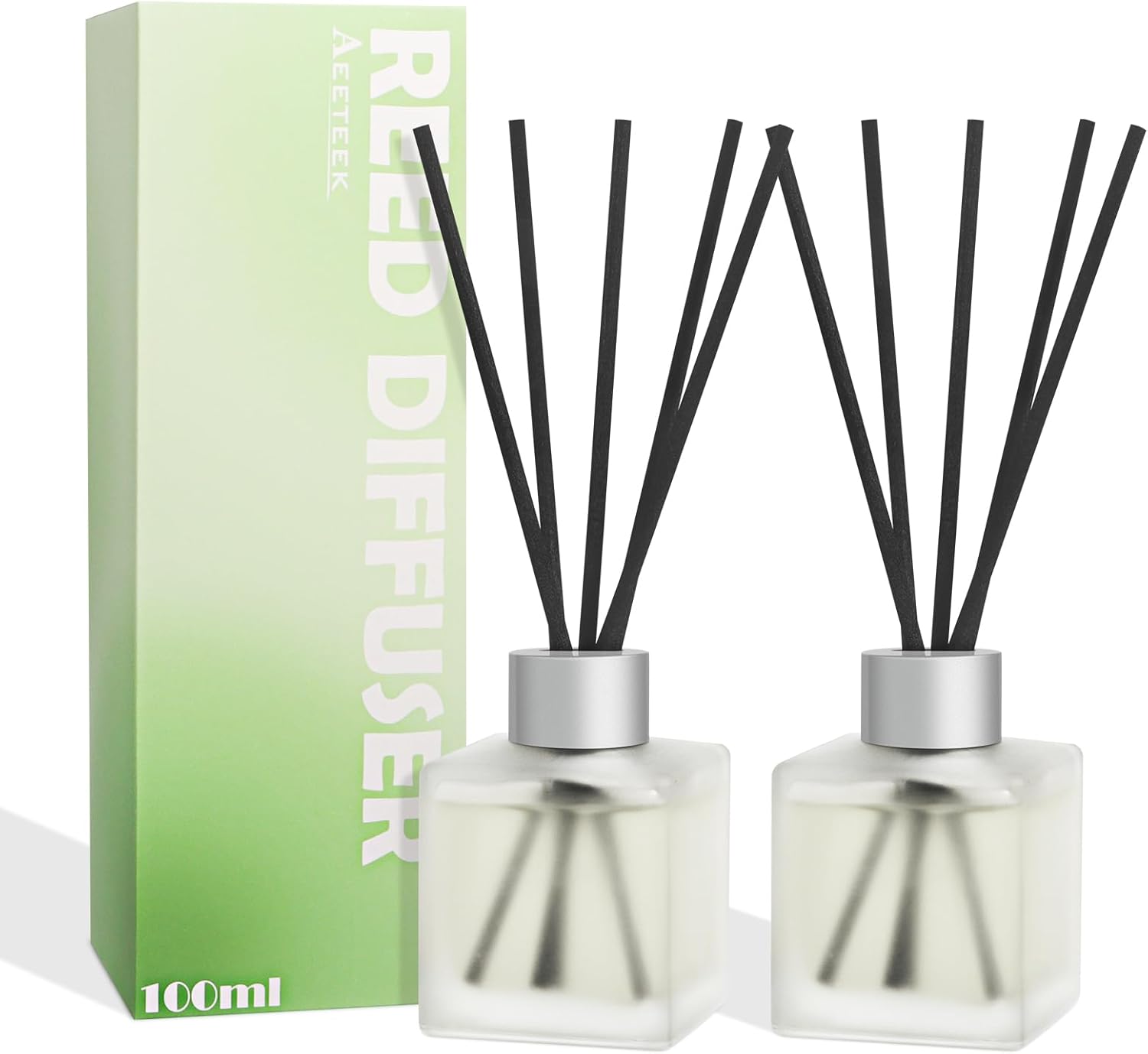 Gardenia Scented Reed Diffuser Set with 2 Pack 34 Oz Aroma Oil