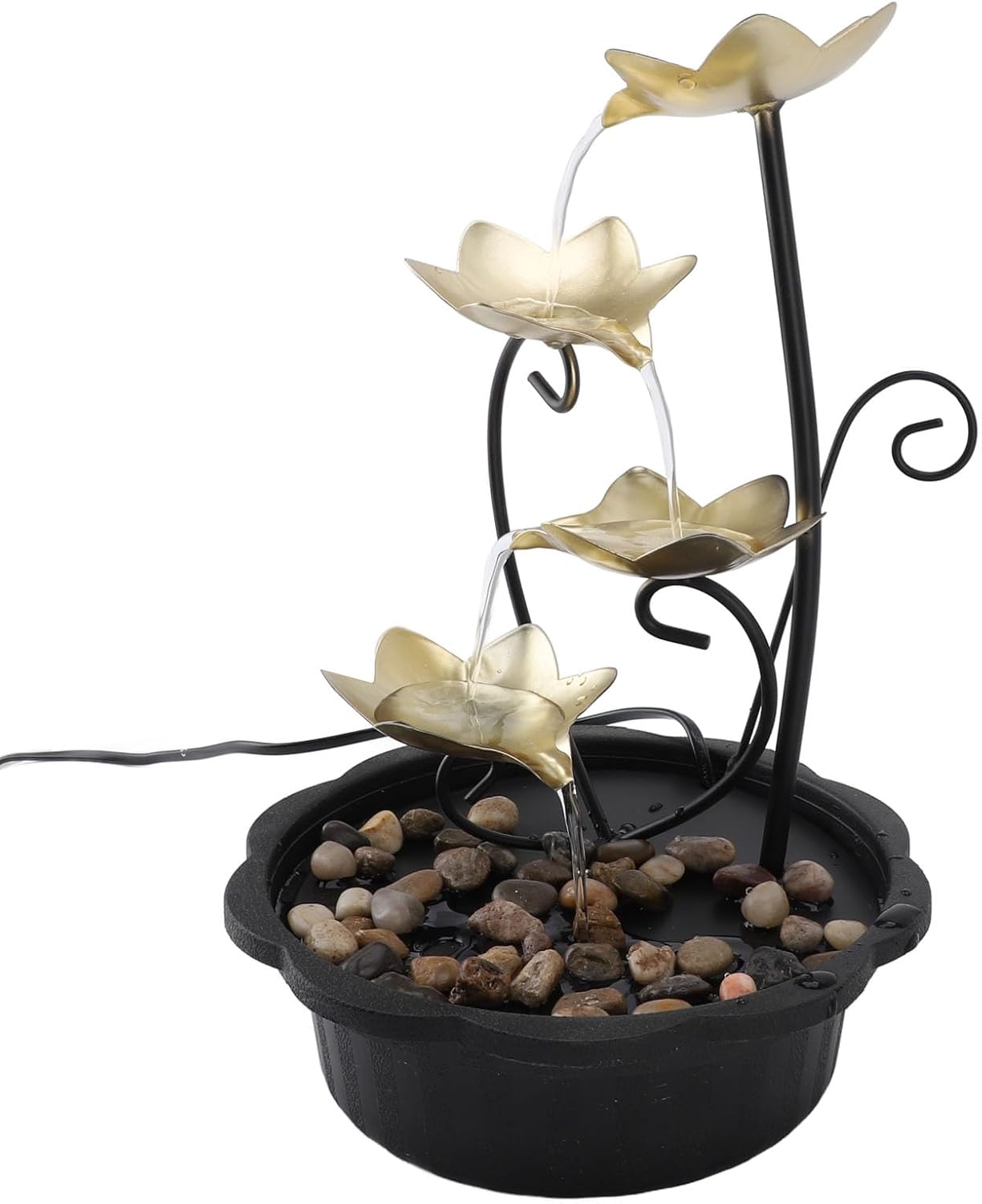 Adjustable Water Tabletop Fountain with LED Light