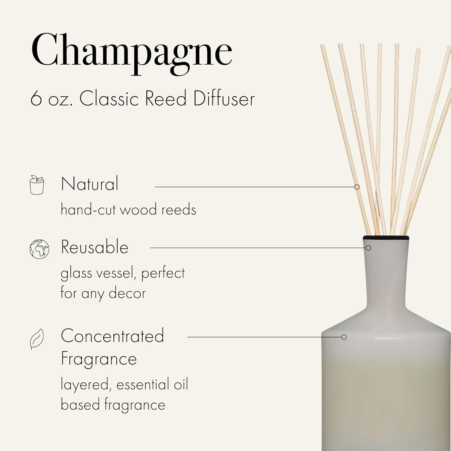 LAFCO New York Classic Reed Diffuser Champagne