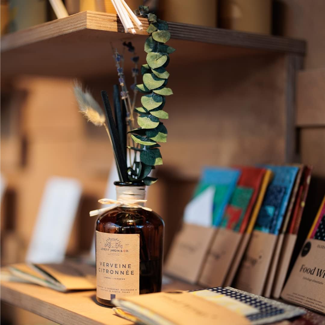 Reed Diffusers with Real Dried Flowers - Fragrance Set for Home Office