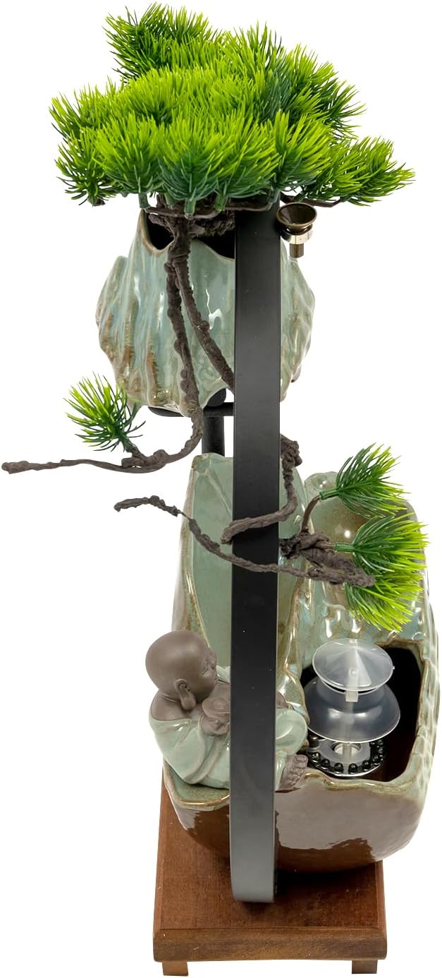 Headery Desktop Water Fountain with LED Strip and Atomizer