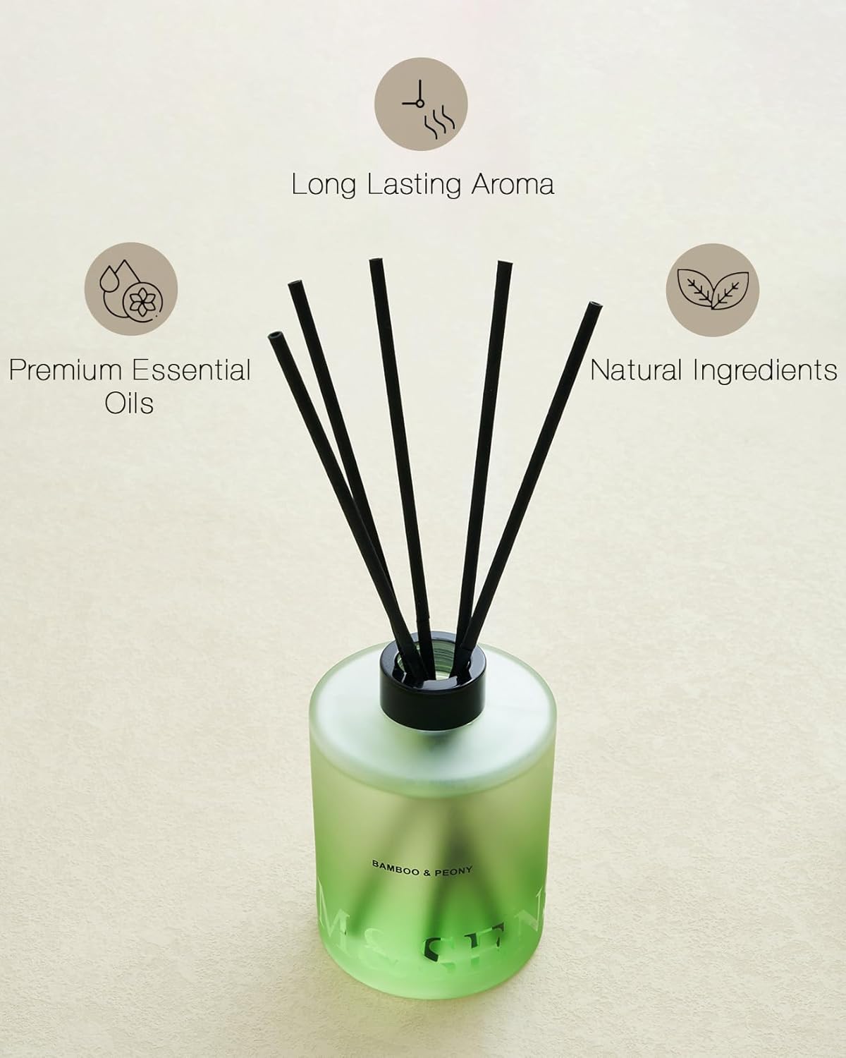MSENSE Bamboo Peony Reed Diffuser Set