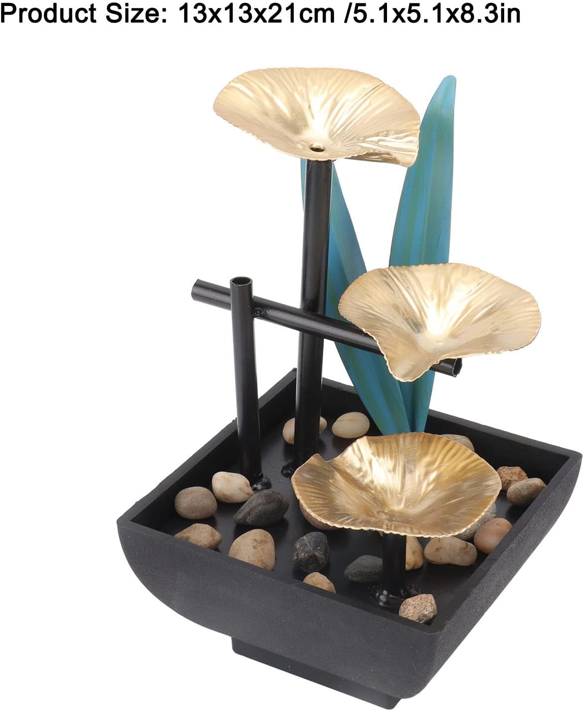 Locadence 5V Tabletop Water Fountain with Pump and Stone Accessories
