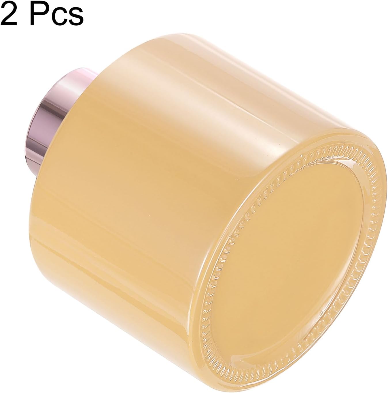 HARFINGTON 2pc Empty Glass Diffuser Bottle with Gold Cap