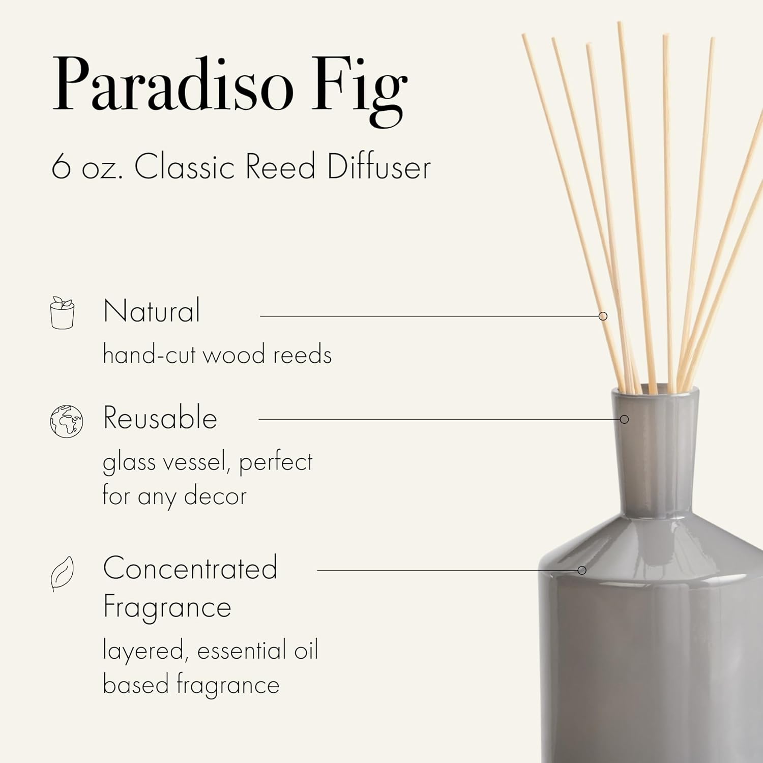 LAFCO New York Classic Reed Diffuser Paradiso Fig 6 oz