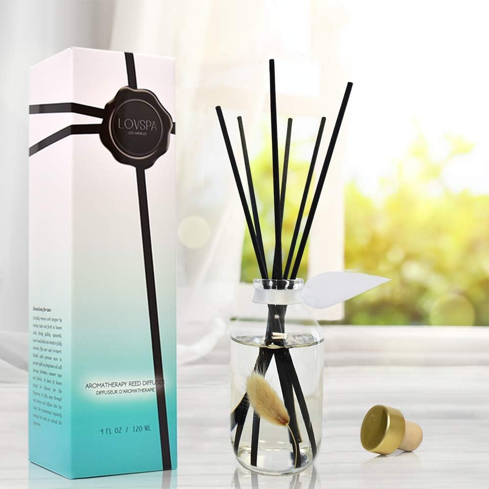 LOVSPA Clean Cotton Blossom Reed Diffuser Set