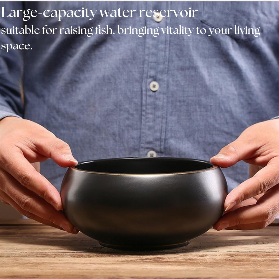Zen Ceramic Water Fountain with Plant Holder