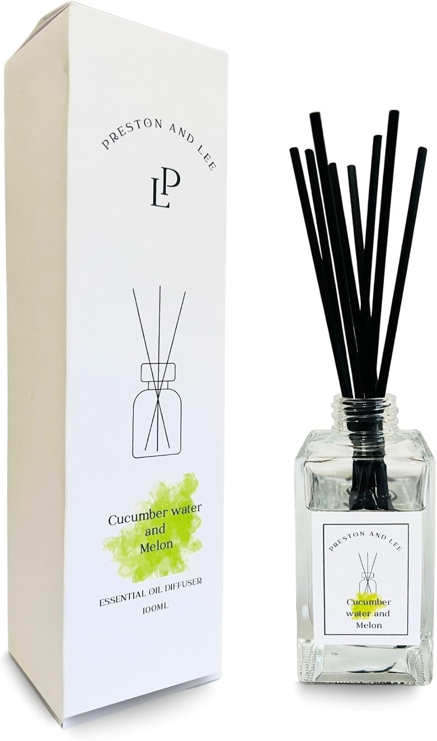 Preston and Lee Cucumber Melon Reed Diffuser Set