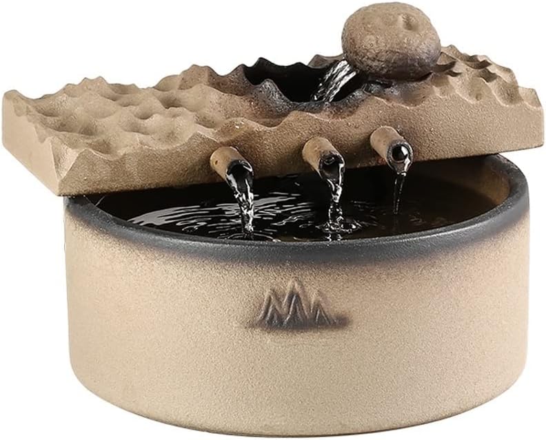 Rocky Falls Indoor Ceramic Tabletop Water Fountain