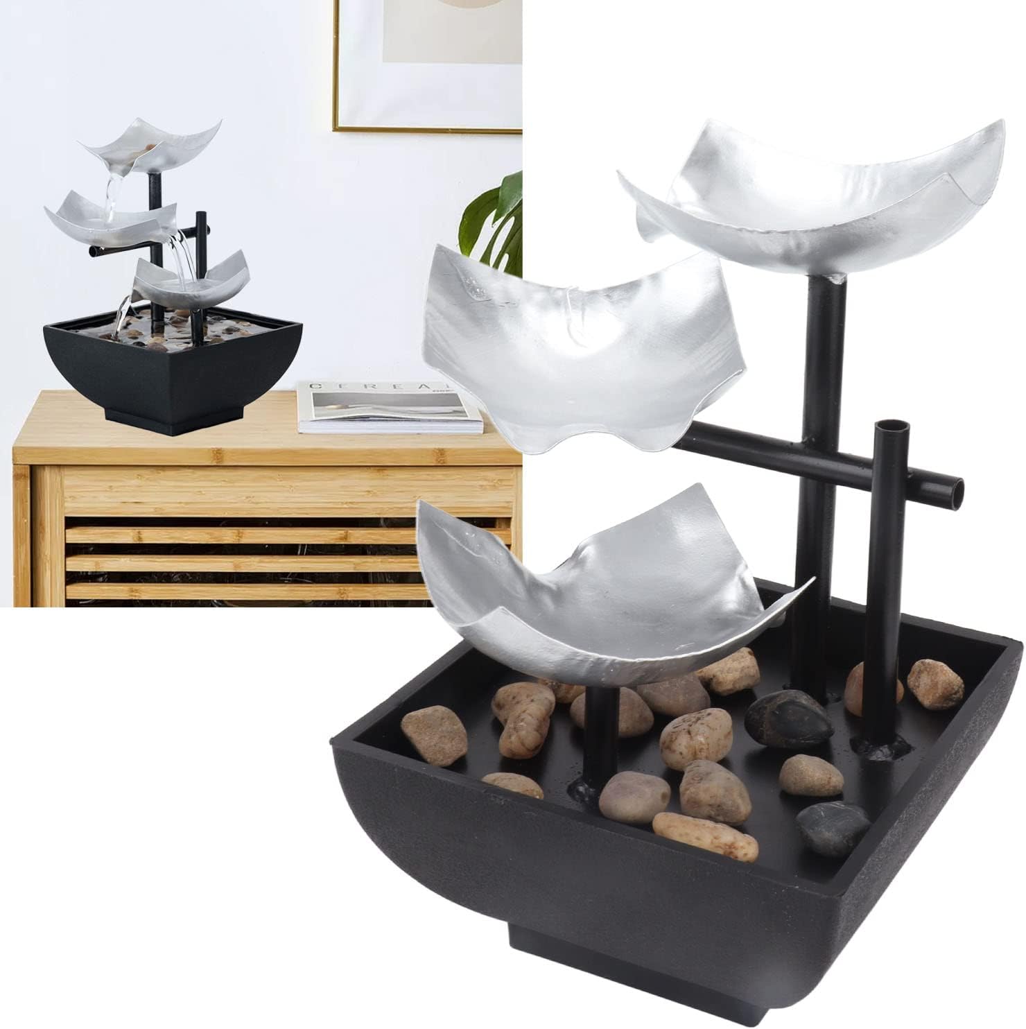Locadence Tabletop Fountain with 3 Levels