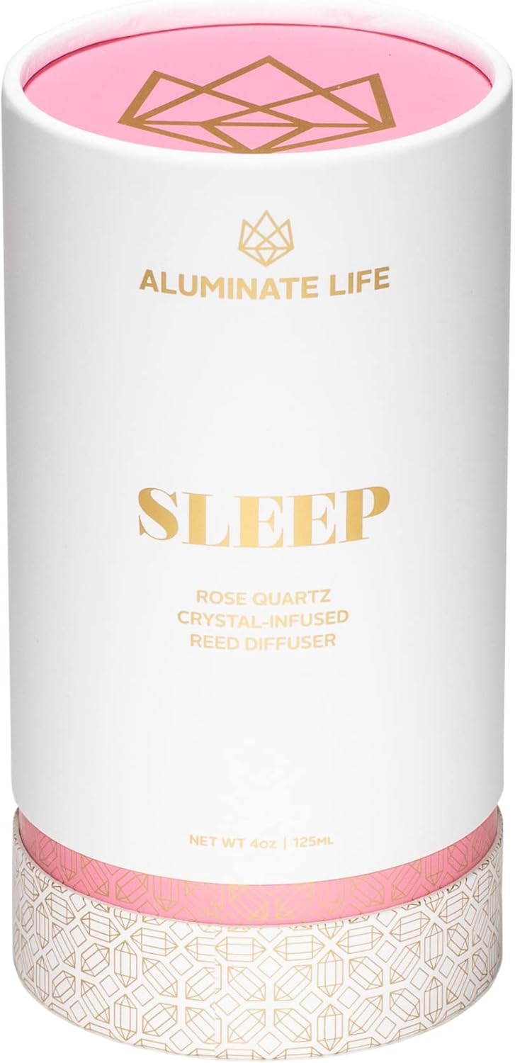 Crystal Infused Reed Diffuser 4 Oz - Sleep Rose Lavender Vanilla