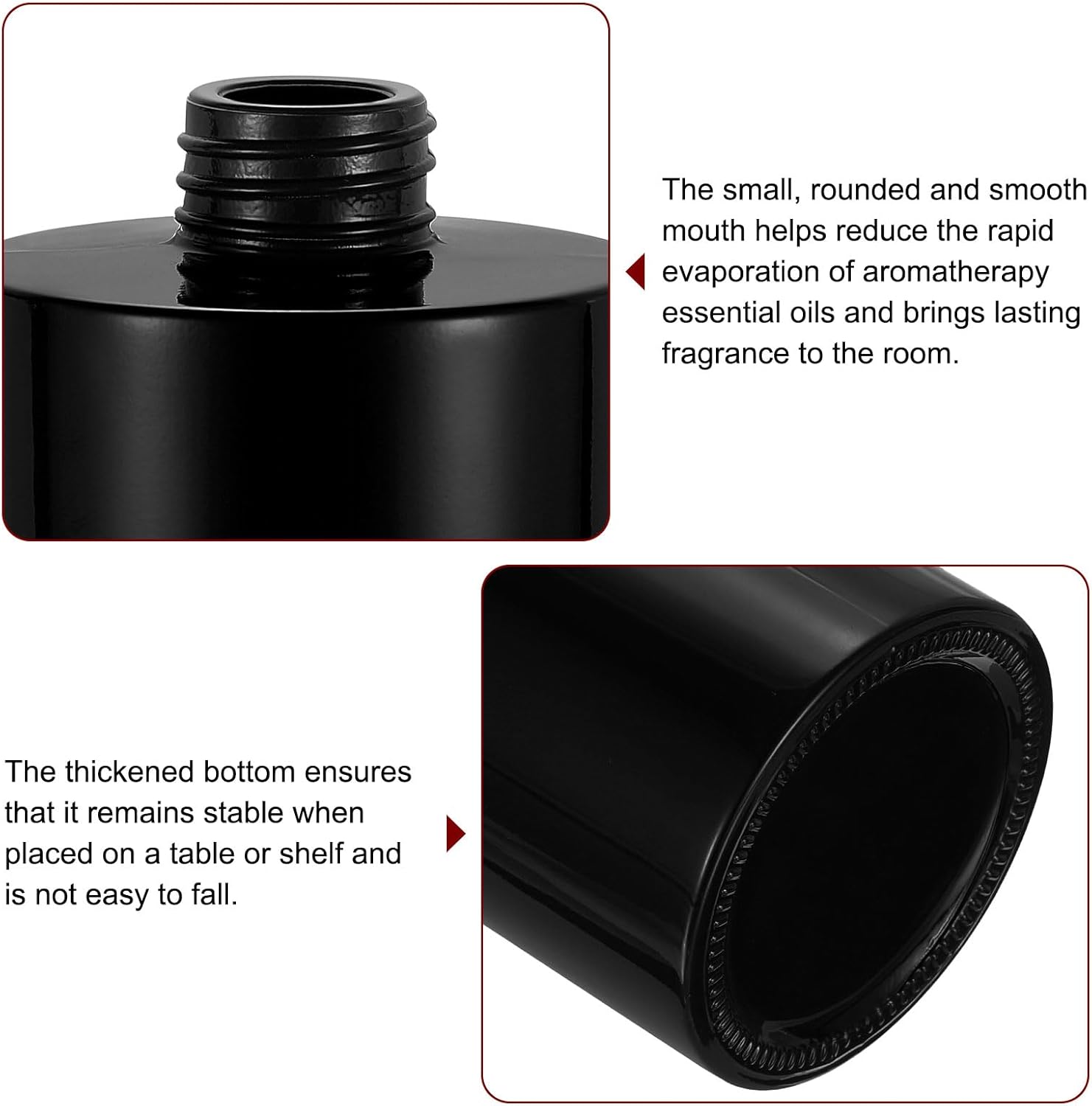 HARFINGTON 140ml Refillable Diffuser Bottle with Silver Cap