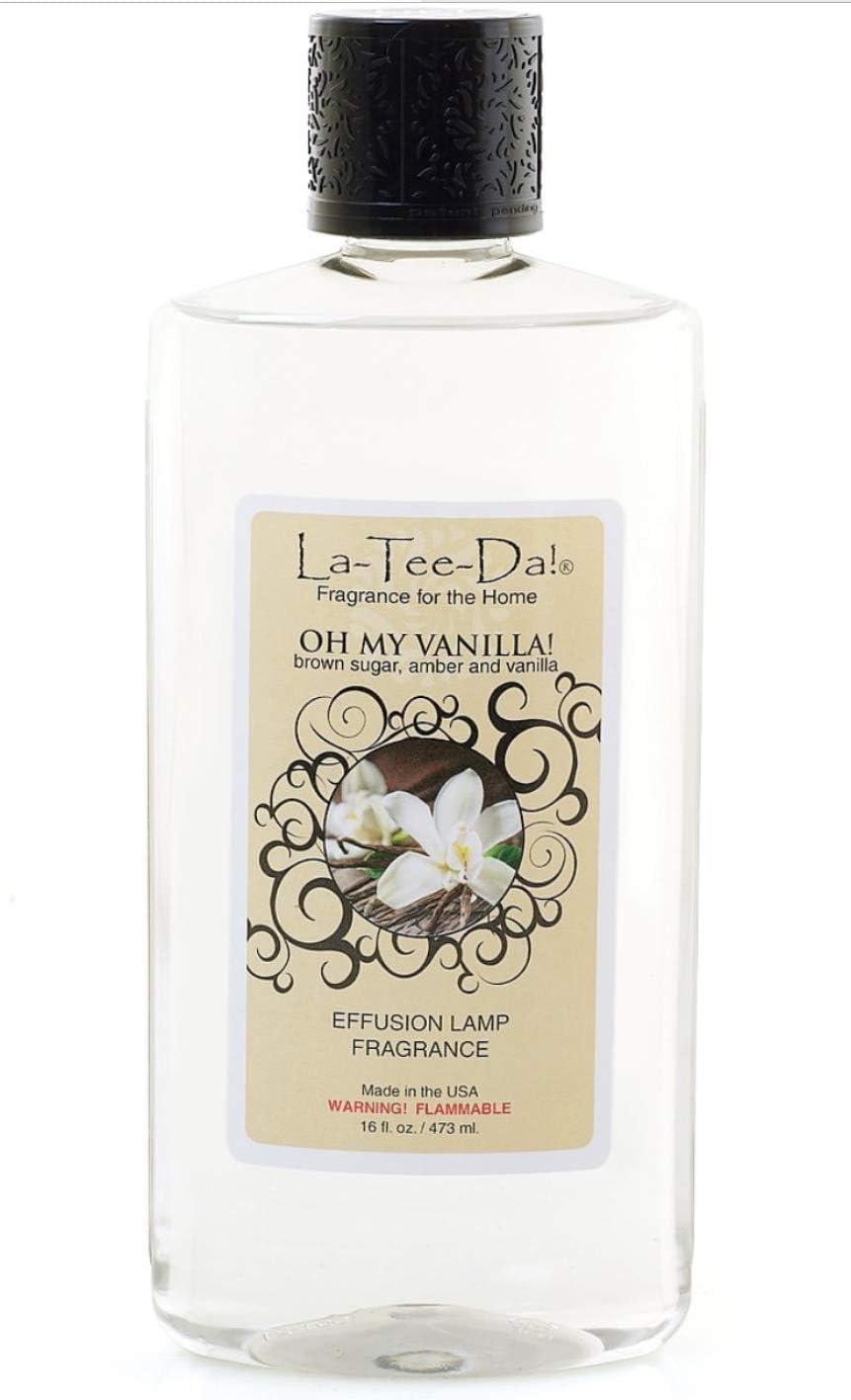 La-Tee-Da Effusion Lamp Refill Oh My Vanilla 16 Fl OZ