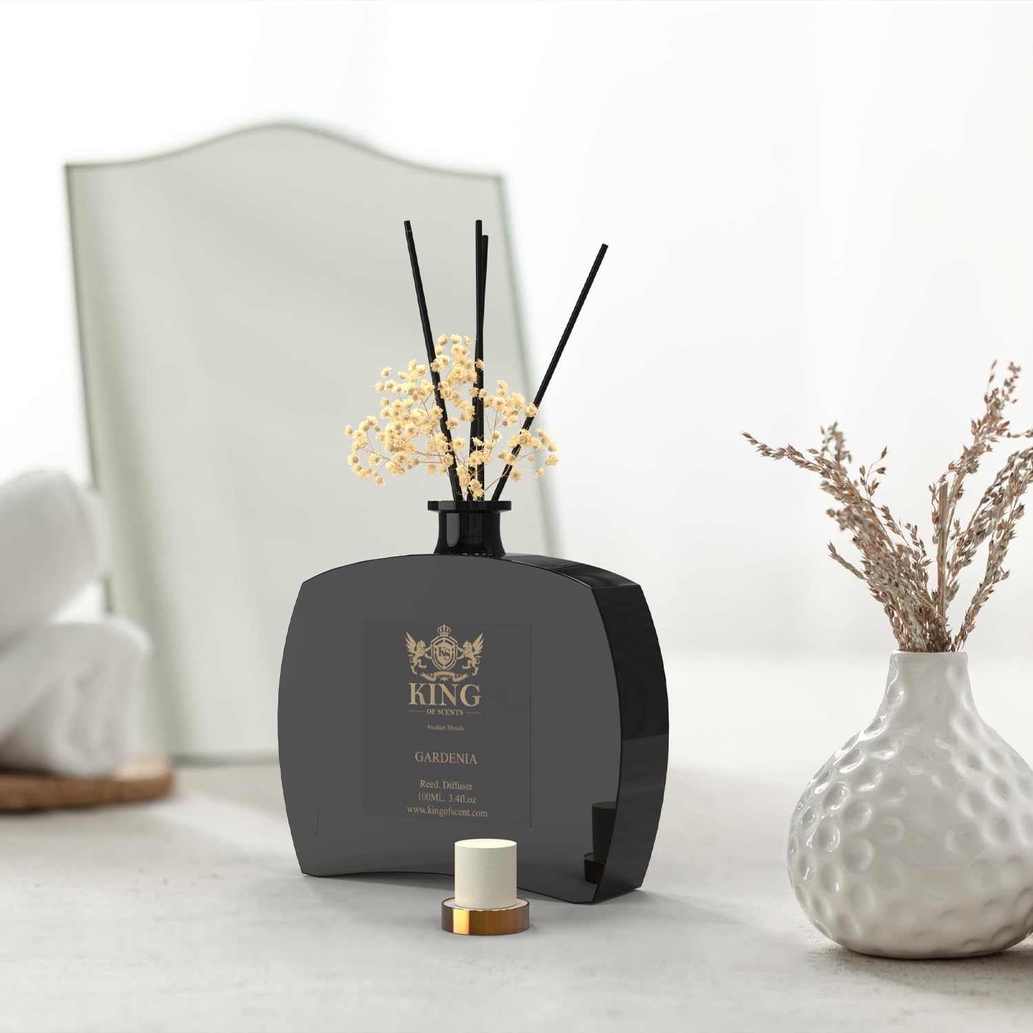 Premium Reed Diffuser Set with Gardenia Scent