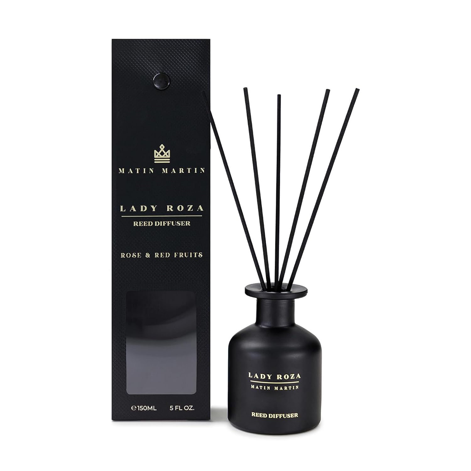 Lady Roza Reed Diffuser 5 oz - Rose Red Fruits Aromatherapy