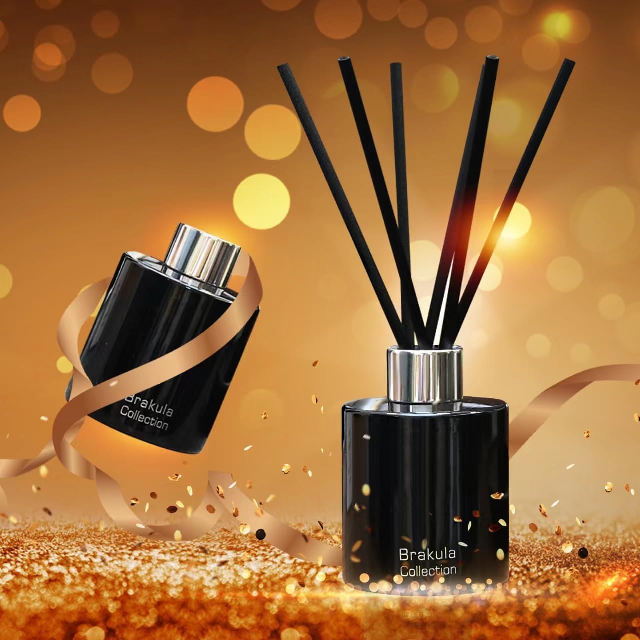 Brakula Reed Diffuser Set - Mango Scented 4 Fl Oz 6 Sticks