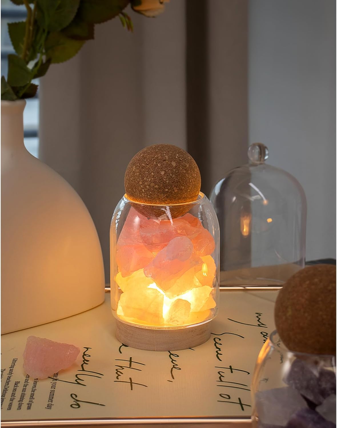Aroma Stone Glass Bottle Diffuser Set - 3 Styles Lavender Essential Oil