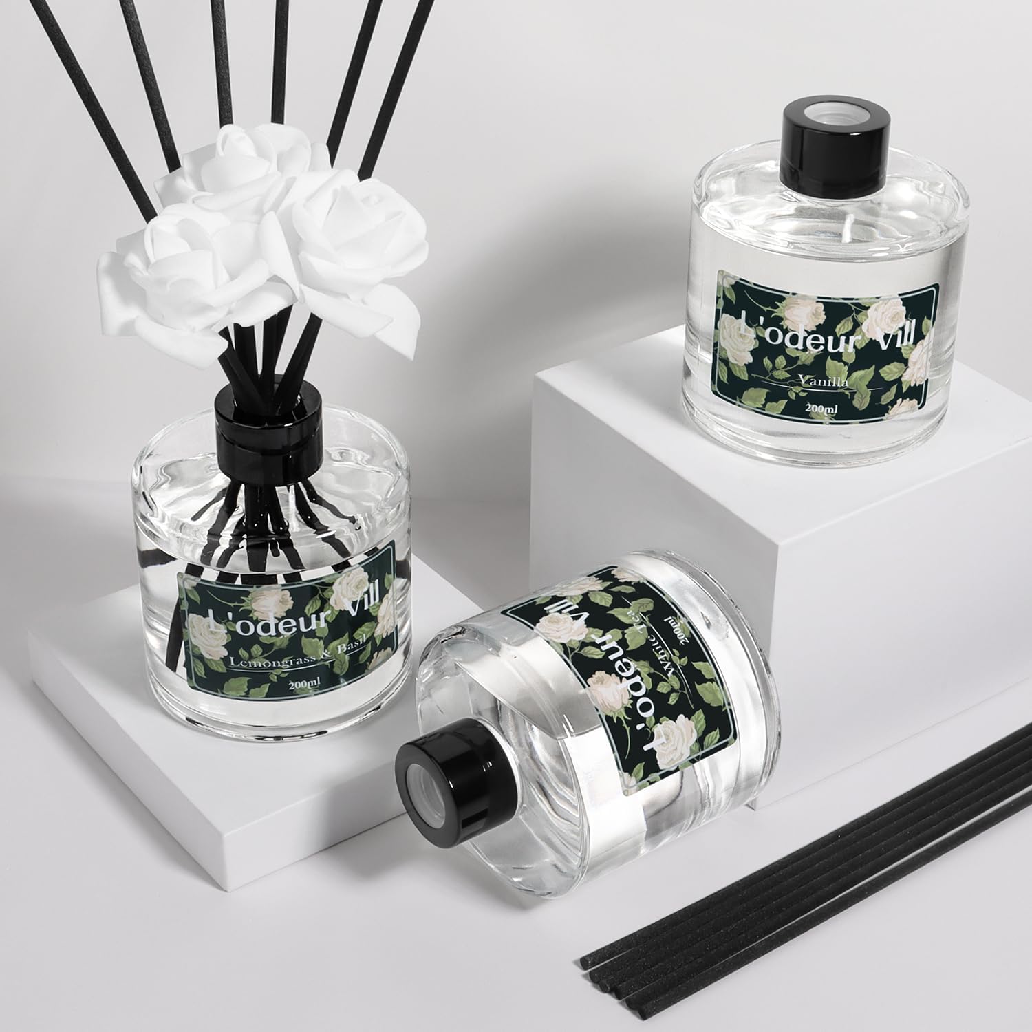 Lodeur Vill Vanilla Reed Diffuser Set 1