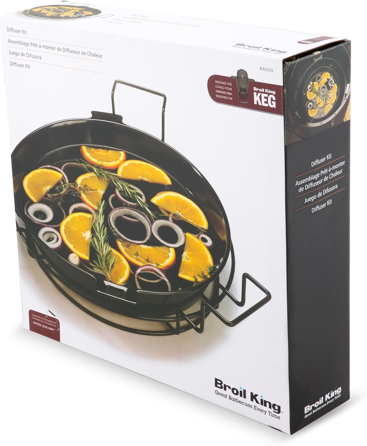 Broil King Big Steel Keg Diffuser Kit Black