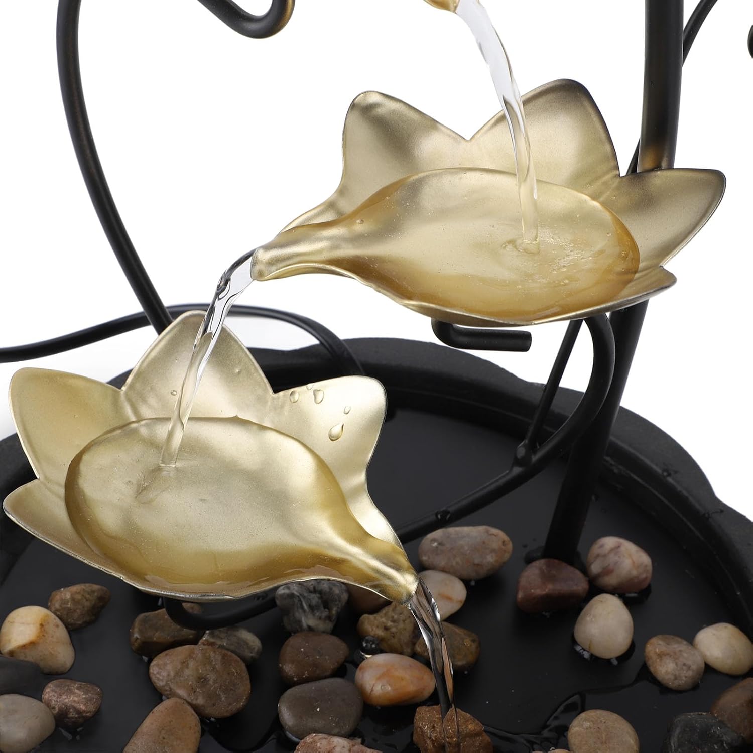 Adjustable Water Tabletop Fountain with LED Light