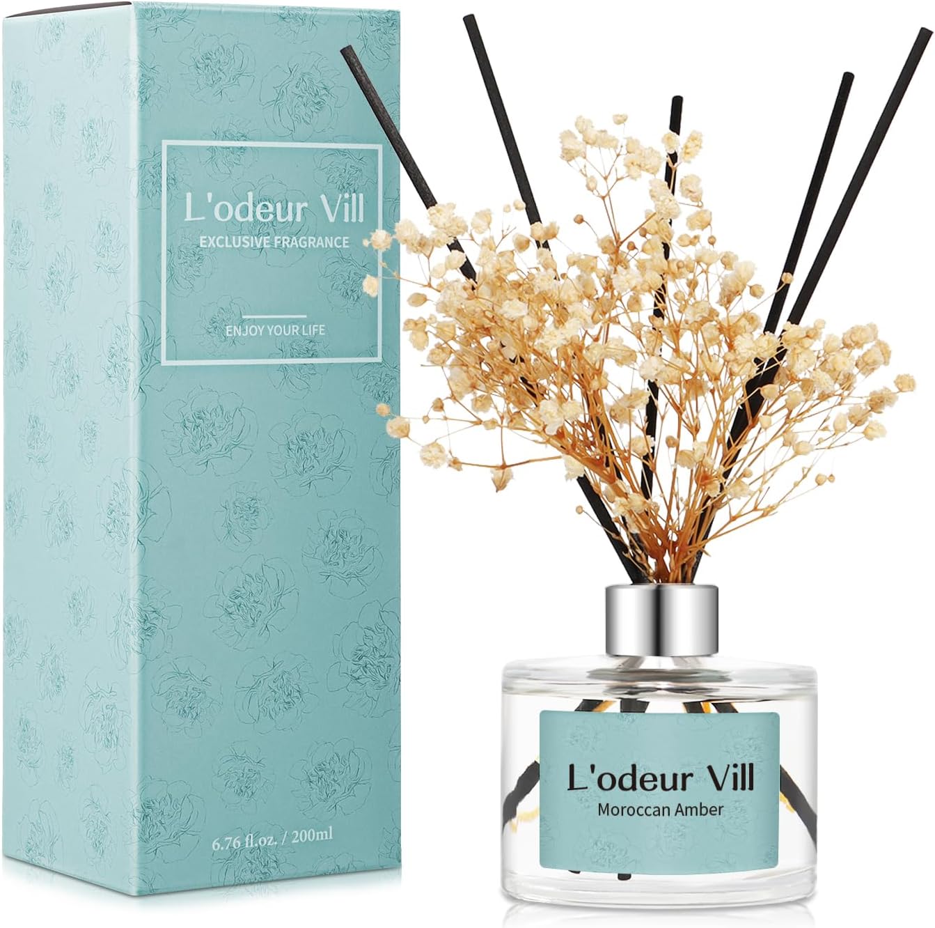 Lodeur Vill Reed Diffuser Set Moroccan Amber